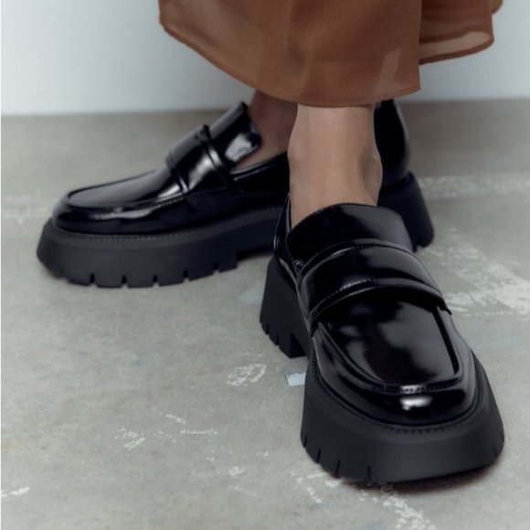 Zara Shoes - ZARA LUG SOLE LOAFERS